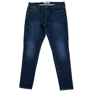 Gap Jeans Women's Size 32 R(35X27) Dark Indigo Blue True Skinny Mid Rise
